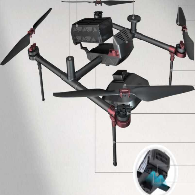 D2000S Is A Small, Long-endurance, High-precision Mapping, Remote Sensing And Video Applications Of Multi-rotor UAV