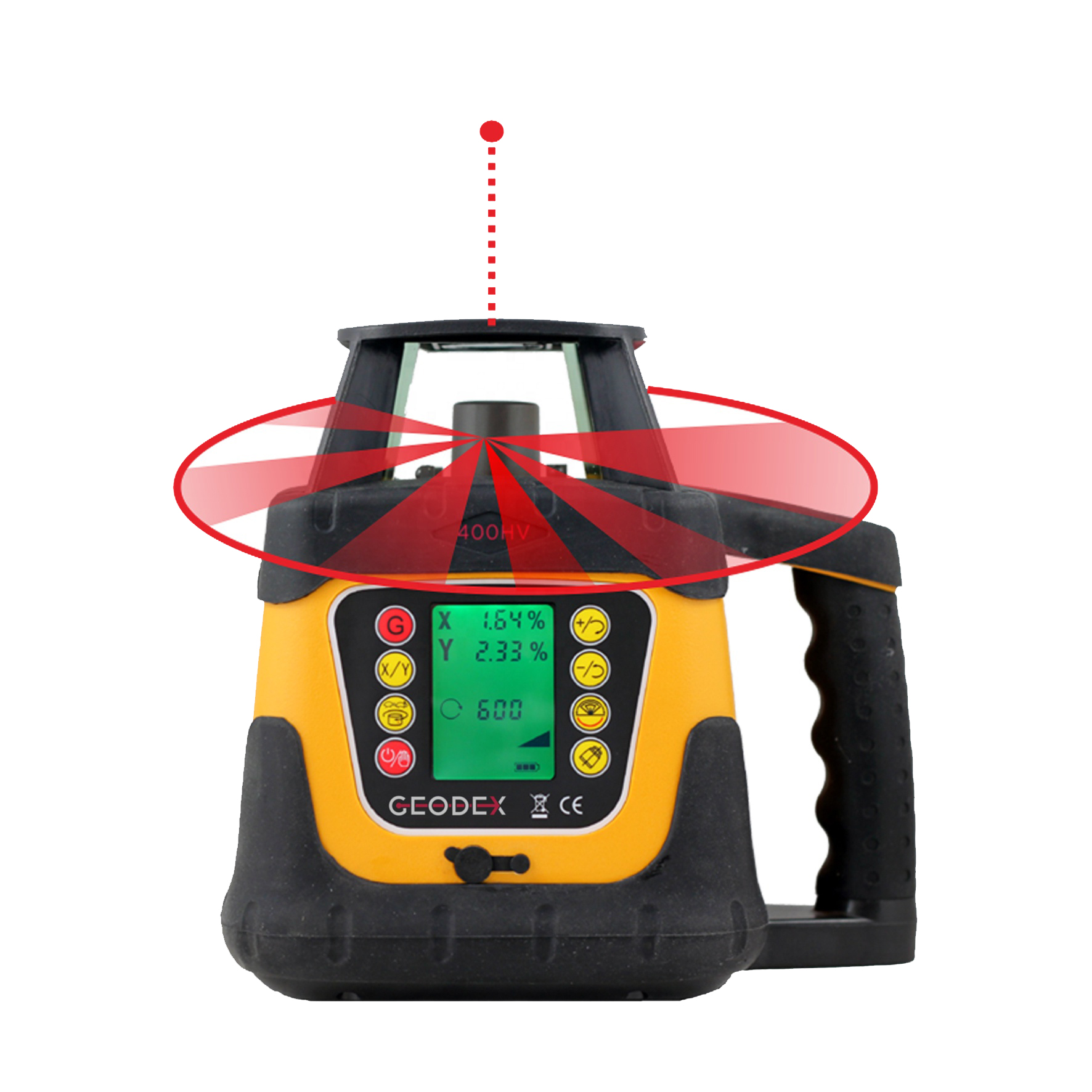 Rotary Laser Level with Dual axis grade settings LCD Display for Land & Construction Leveling Measurement